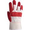 Rigger Gloves, Red/White, Leather Coating, Fleece Liner, Size 10 thumbnail-1