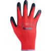 Mechanical Hazard Gloves, Black/Red, Nylon Liner, Nitrile Coating, EN388: 2003, 4, 1, 2, 1, Size 8 thumbnail-1