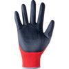 Mechanical Hazard Gloves, Black/Red, Nylon Liner, Nitrile Coating, EN388: 2003, 4, 1, 2, 1, Size 8 thumbnail-2