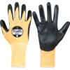 Achieve, Cut Resistant Gloves, Black/Orange, PU Palm, Nylon Liner,  EN388: 2016, 3, X, 4, 2, B, Size 9 thumbnail-0