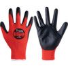 TG1010 Classic 1 X-Dura Mechanical Hazard Gloves, Black/Red, Nylon Liner, Polyurethane Coating, EN388: 2016, 4, 1, 3, 1, A, Size 7 thumbnail-0