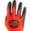 TG1010 Classic 1 X-Dura Mechanical Hazard Gloves, Black/Red, Nylon Liner, Polyurethane Coating, EN388: 2016, 4, 1, 3, 1, A, Size 7 thumbnail-4