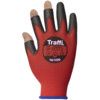 TG1220, Mechanical Hazard Gloves, Black/Red, Nylon Liner, Polyurethane Coating, EN388: 2003, 3, X, 2, 1, Size 10 thumbnail-0