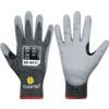 Cut Resistant Gloves, Black/Grey, PU Palm, Rhino Yarn™ Liner,  EN388: 2016, 4, X, 4, 2, F, Size 11 thumbnail-0