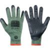 Cut Resistant Gloves, Black/Green, Nitrile Foam Palm, Knitted Liner, EN388: 2016, 4, X, 4, 2, E, Size 7 thumbnail-0