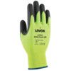 Cut Resistant Gloves, Black/Green, Nitrile Palm & Finger Tips, Knitted Liner,  EN388: 2016, 4, X, 4, 4, C, Size 10 thumbnail-0
