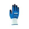 7710F Unilite Mechanical Hazard Gloves, Blue/White, Nylon Liner, NBR/Sandy Nitrile Coating, EN388: 2016, 4, 1, 2, 1, X, Size 8 thumbnail-0