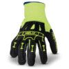 Helix 3000, Impact Resistant Gloves, Black/Green, Glass Fibre/HPPE, Sandy Nitrile Coating, EN388: 2016, 4, X, 4, 2, D, P, Size 11 thumbnail-1