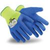 9032, Cut Resistant Gloves, Green/Blue, Sandy Nitrile Palm & Over Knuckles, Knitted Liner, EN388: 2016, 4, X, 4, 3, F, Size 9 thumbnail-0