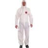 1500-WR Flame Retardant Coveralls, Unisex, White, SMMS Nonwoven Fabric, Hook & Loop Closure, S thumbnail-0