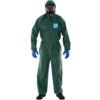 2000 Microgard Chemical Protective Coveralls, Disposable, Type 5/6, Green, Microgard Zipper Closure, XL thumbnail-0