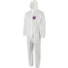 1500-WH Microgard Chemical Protective Coveralls, Disposable, Type 5/6, White, SMS Nonwoven Fabric, Zipper Closure, M thumbnail-0