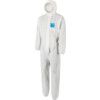 1500-WH Microgard Chemical Protective Coveralls, Disposable, Type 5/6, White, SMS Nonwoven Fabric, Zipper Closure, 4XL thumbnail-0