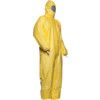 Tychem C, Chemical Protective Coveralls, Disposable, Type 3/4/5/6, Yellow, Tychem® 2000 C, Zipper Closure, Chest 48-50", XL thumbnail-3