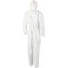 Easysafe, Chemical Protective Coveralls, Disposable, Type 5/6, White, Polyethylene, Zipper Closure, Chest 40-42", M thumbnail-1