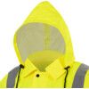 Hi-Vis Waterproof Jacket, Small, Yellow, Polyester, EN20471 thumbnail-2