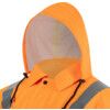 Hi-Vis Waterproof Jacket, 6XL, Orange, Polyester, EN20471 thumbnail-2