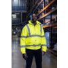 Hi-Vis Rip-Stop Bomber Jacket, Medium, Yellow, Polyester, EN20471 thumbnail-2