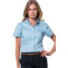 KK701 Ladies Size 16 Short Sleeve Light Blue Oxford Shirt thumbnail-0