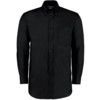 KK351 Men's 15.1/2in Long Sleeve Black Oxford Shirt thumbnail-0