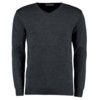 V-Neck Sweater, Men, Grey, Acrylic/Cotton, L thumbnail-0