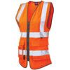 Hi-Vis Waistcoat, Orange, Size 18 (2XL) thumbnail-0