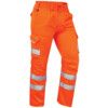 BIDEFORD ISO 20471 CL.1 CARGO TROUSERS HI-VIS ORANGE 32" SHORT thumbnail-0