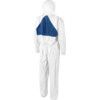 4540+, Chemical Protective Coveralls, Disposable, Type 5/6, Blue/White, Laminates, Zipper Closure, Chest 36-39", M thumbnail-1