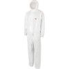 4545, Chemical Protective Coveralls, Disposable, Type 5/6, White, Polyester, Zipper Closure, Chest 43-45", XL thumbnail-0