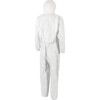 4545, Chemical Protective Coveralls, Disposable, Type 5/6, White, Polyester, Zipper Closure, Chest 49-52", 3XL thumbnail-1