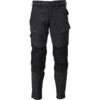 CUSTOMIZED TROUSERS KNEEPAD POCKETS STRETCH BLACK (L32W32.5) thumbnail-0