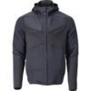 CUSTOMIZED FLEECE JUMPER WITH HOOD AND ZIPPER NAVY (L) thumbnail-0