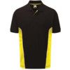 Silverswift, Polo Shirt, Men, Black/Yellow, Cotton/Polyester, Short Sleeve, XL thumbnail-0