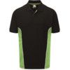 Silverswift, Polo Shirt, Men, Black/Green, Cotton/Polyester, Short Sleeve, 2XL thumbnail-0