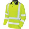 SWIMBRIDGE ISO 20471 CL.3 COMFORT SLEEVED POLO SHIRT YELLOW (S) thumbnail-0