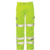 P346 Hi-Vis Combat Trousers Yellow W34"L33" thumbnail-0