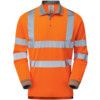 PR470 PULSARAIL L/S POLO SHIRTHI-VIS ORANGE (S) thumbnail-0