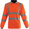 Rail Industry Polo Shirt, Orange, Polyester, Long Sleeve, M thumbnail-0