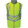 Hi-Vis Body Warmer, Unisex, Yellow, Polyester, Zipper Closure, M thumbnail-0