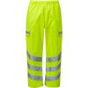 Hi-Vis Trousers, Waterproof, Yellow, 2XL L29" thumbnail-0