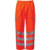 Hi-Vis Trousers, Waterproof, Orange, S L31" thumbnail-0