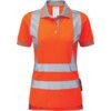 Polo Shirt, Women, Orange, Polyester, Short Sleeve, Size 10 thumbnail-0