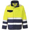 MV25 Hi-Vis Yellow/Navy Modaflame Jacket - L thumbnail-0