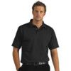 Polo Shirt, Men, Black, Cotton/Polyester, Short Sleeve, L thumbnail-0