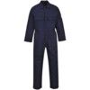 Flame Retardant Coveralls, Navy Blue, Cotton, Stud Closure, Chest 54-55", 3XL thumbnail-0