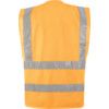 Hi-Vis Vest, Orange, Polyester, Hook & Loop Closure, 2XL thumbnail-1