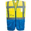 C476 EXECUTIVE HI-VIS VEST YELLOW/BLUE (L) thumbnail-0