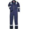 Flame Retardant Coveralls, Navy Blue, Bizflame, Stud/Zipper Closure, Chest 48-50", XL thumbnail-0