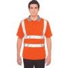 Polo Shirt, Orange, Polyester, Short Sleeve, S thumbnail-0