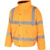 Bomber Jacket, Orange, Nylon/Polyester, XL thumbnail-0